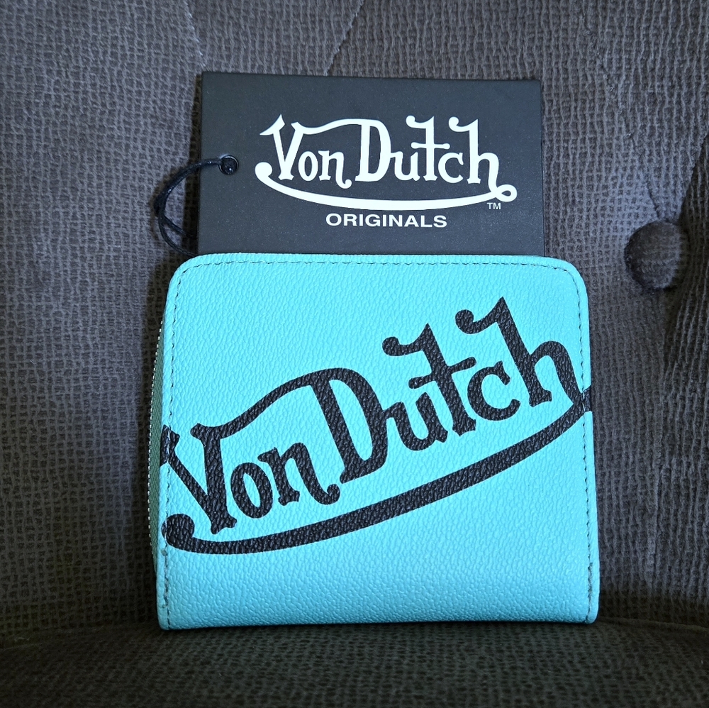 Von Dutch Turquoise🩵 Bifold✌️ Wallet - NWT - Picture 1 of 13